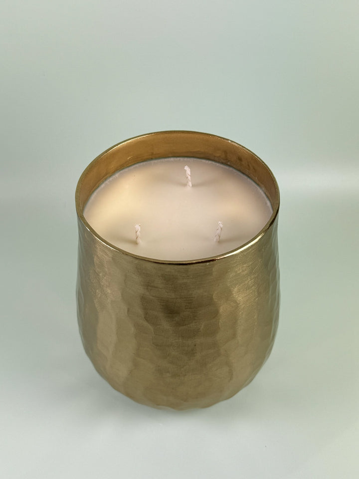 GOLD HAMMERED CANDLE