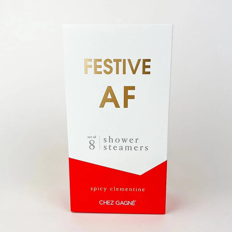 FESTIVE AF SHOWER STEAMERS