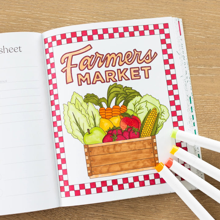 FARMERS MARKET COLORING BOOK