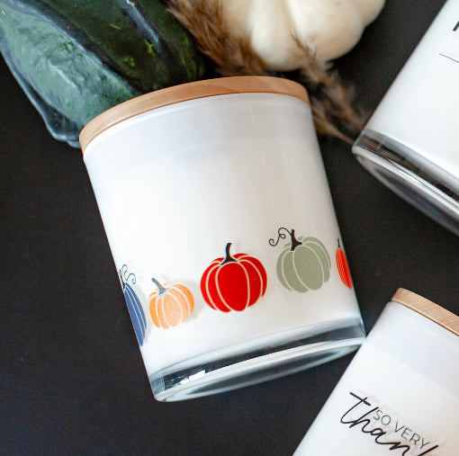 PUMPKIN WRAP CANDLE