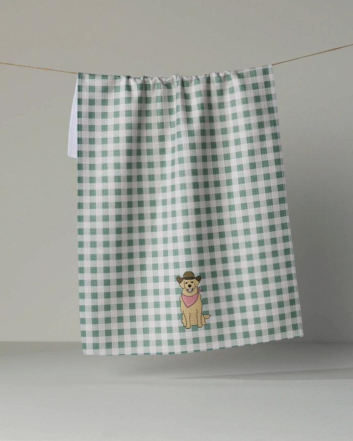 GOLDEN WESTERN TEA TOWEL