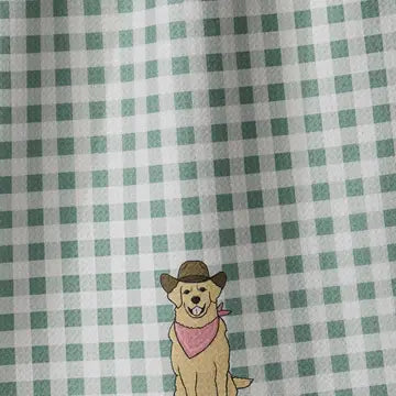 GOLDEN WESTERN TEA TOWEL