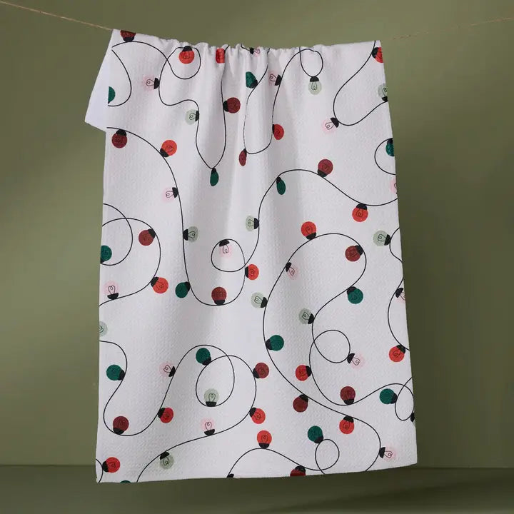 HOLIDAY LIGHTS TEA TOWEL