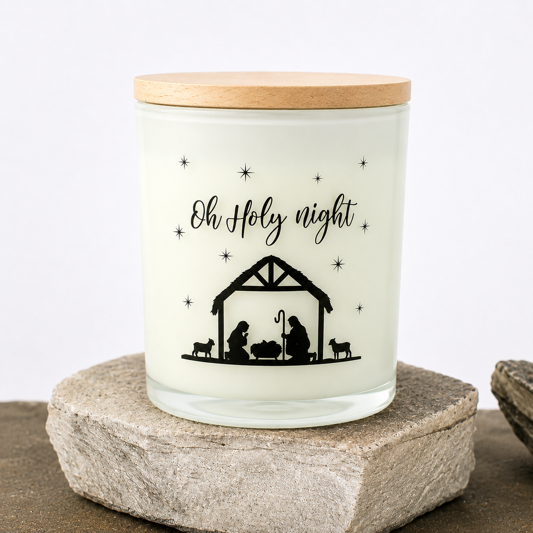 HOLY NIGHT PRINTED CANDLE