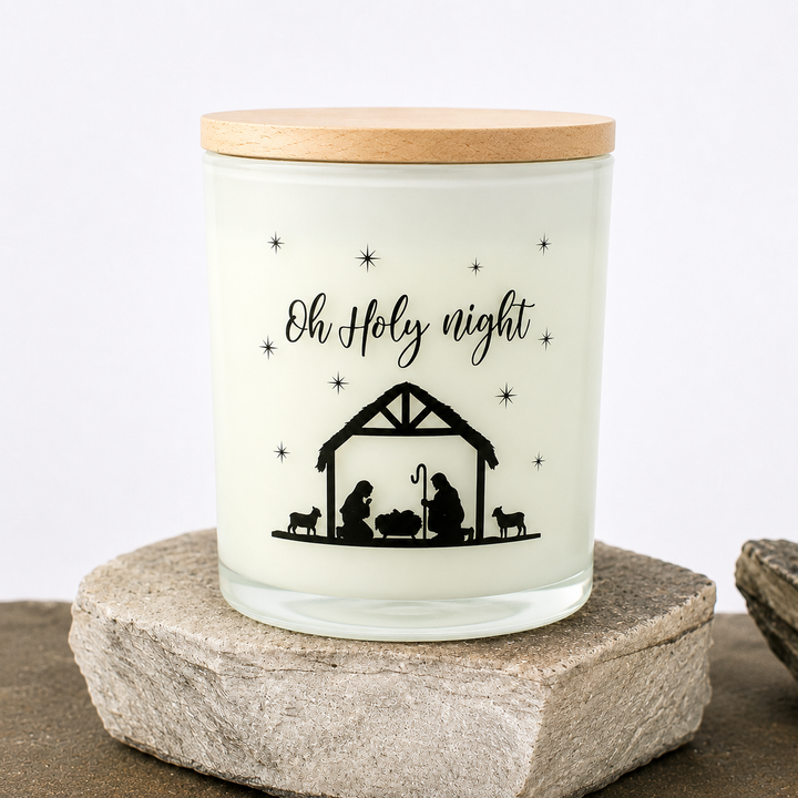 HOLY NIGHT PRINTED CANDLE