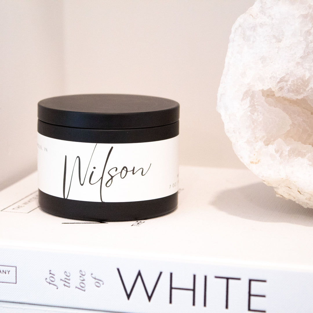 THE MODERN MUSE CUSTOM WEDDING TIN CANDLES -BULK BUY