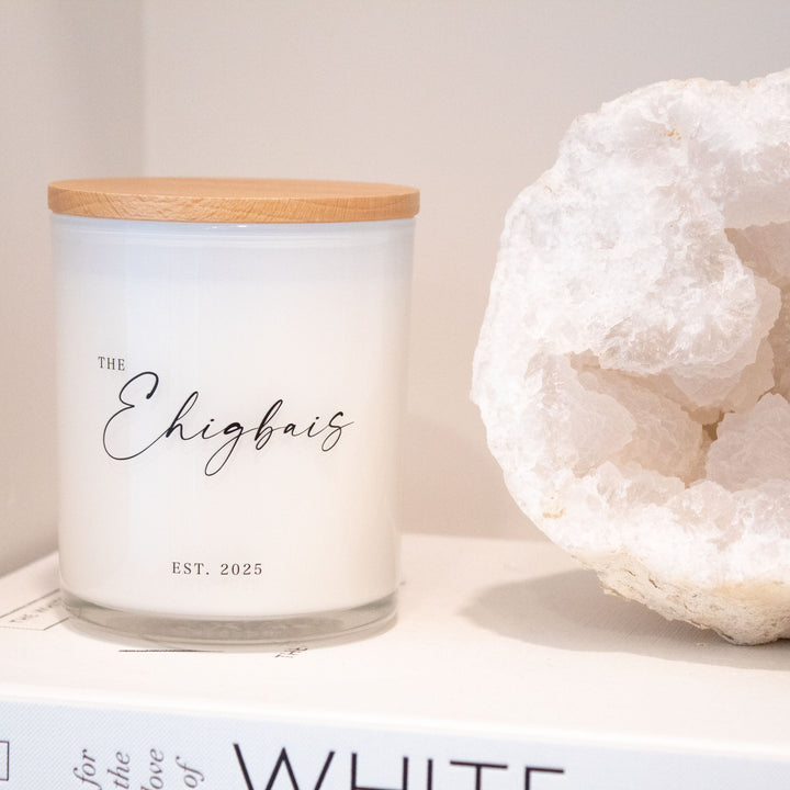 MODERN CUSTOM WEDDING CANDLE