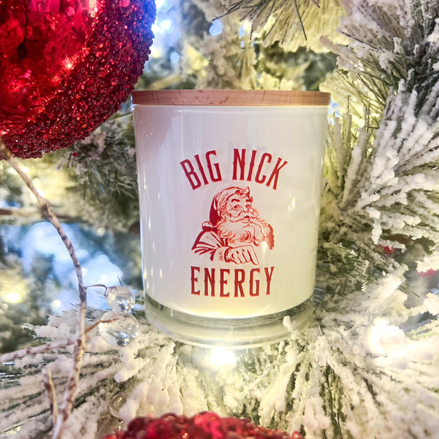 big nick energy printed candle