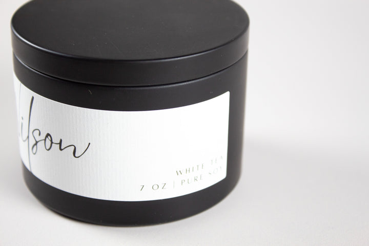 THE MODERN MUSE CUSTOM WEDDING TIN CANDLES -BULK BUY