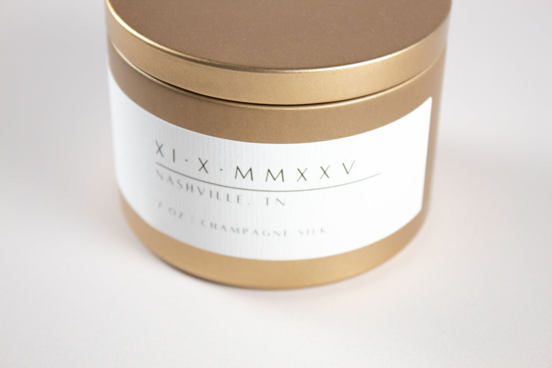 THE LUXE MONOGRAM CUSTOM WEDDING MATTE TINS -BULK BUY