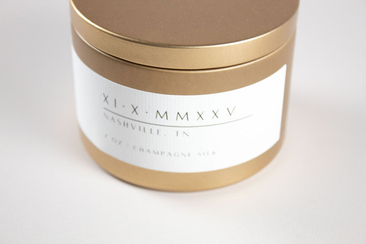 THE LUXE MONOGRAM CUSTOM WEDDING MATTE TINS -BULK BUY