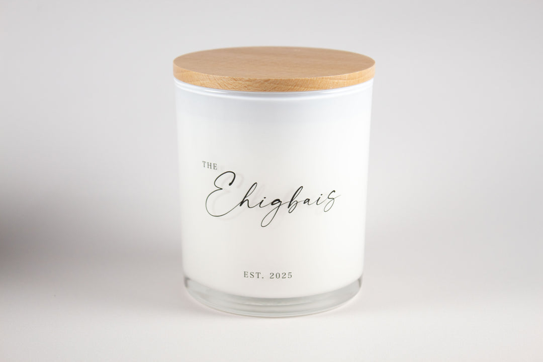 MODERN CUSTOM WEDDING CANDLE