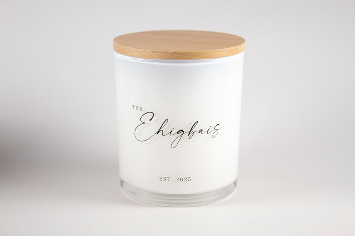 MODERN CUSTOM WEDDING CANDLE