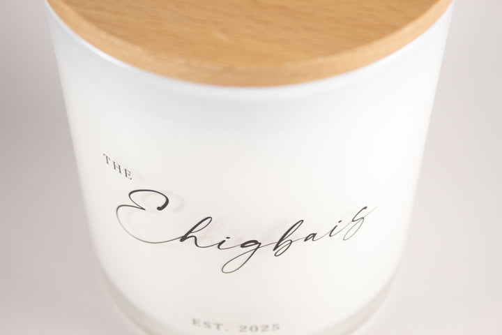 MODERN CUSTOM WEDDING CANDLE