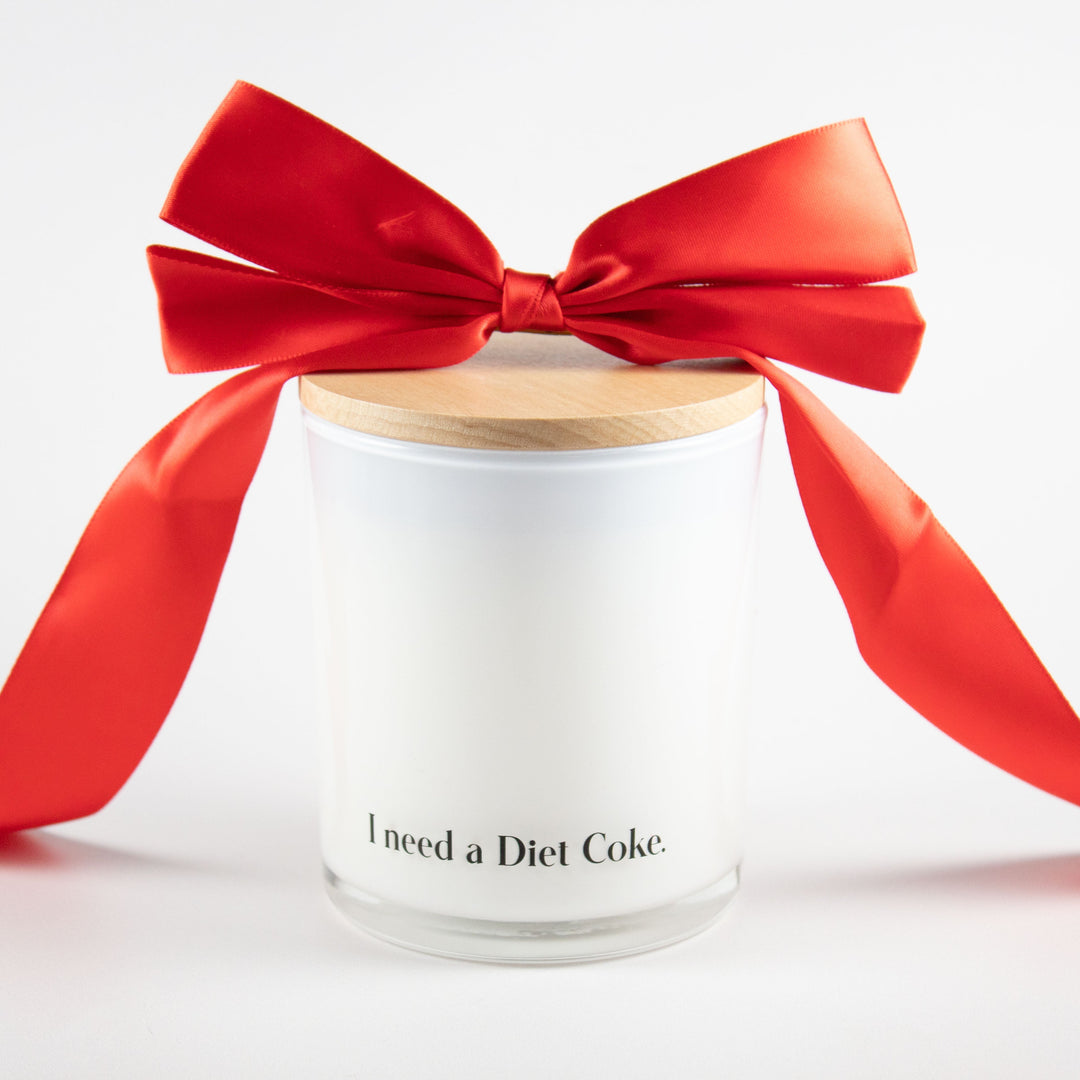 I NEED A DIET COKE CUSTOMIZABLE CANDLE