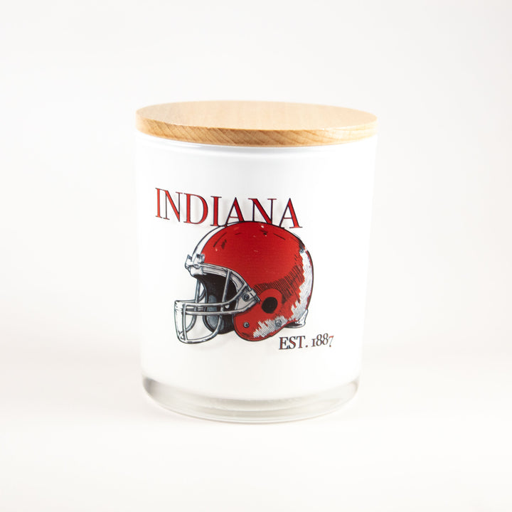 INDIANA FOOTBALL ESTABLISHED PRINTED CANDLE