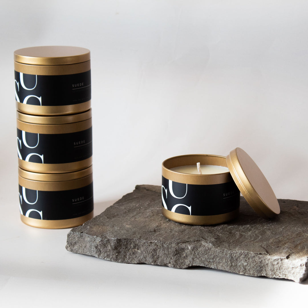 MATTE GOLD TIN CANDLE