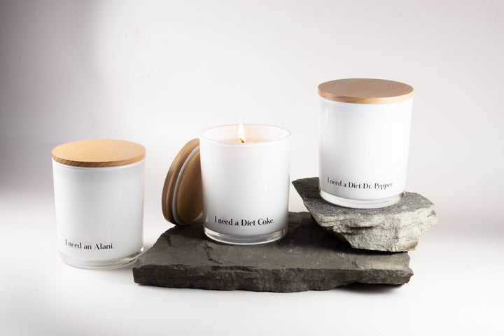 I NEED A DIET COKE CUSTOMIZABLE CANDLE