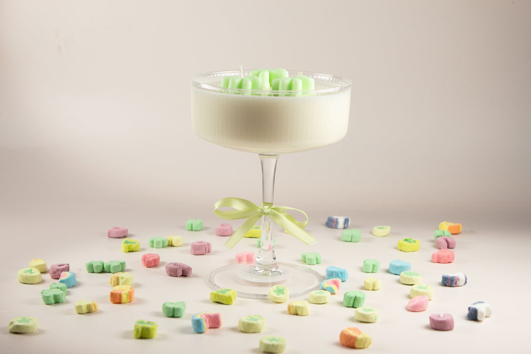 LUCKY CHARMS MARTINI CANDLE