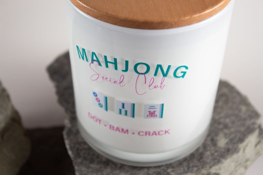 MAHJONG SOCIAL CLUB PRINTED CANDLE