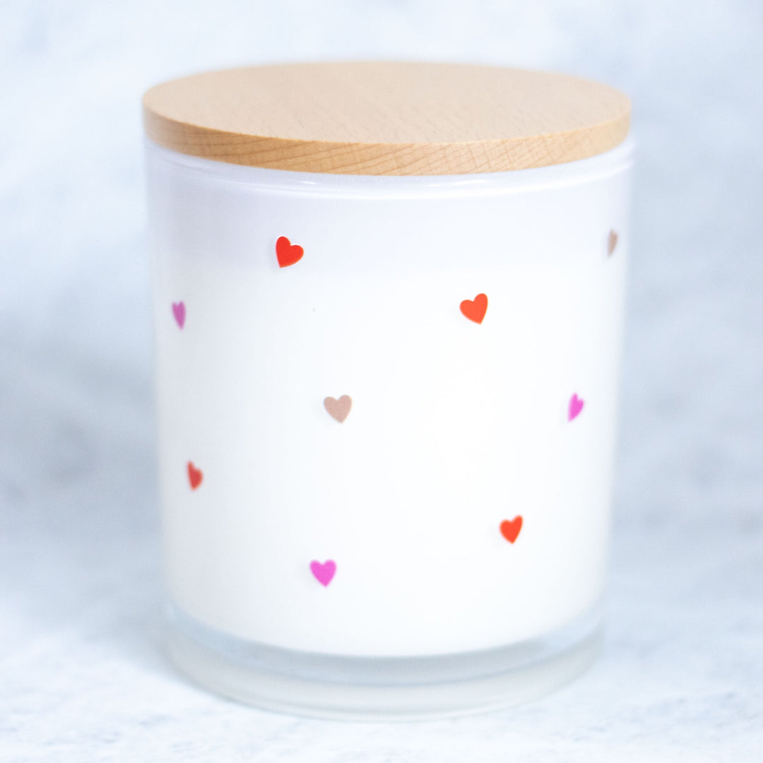 tiny hearts candle