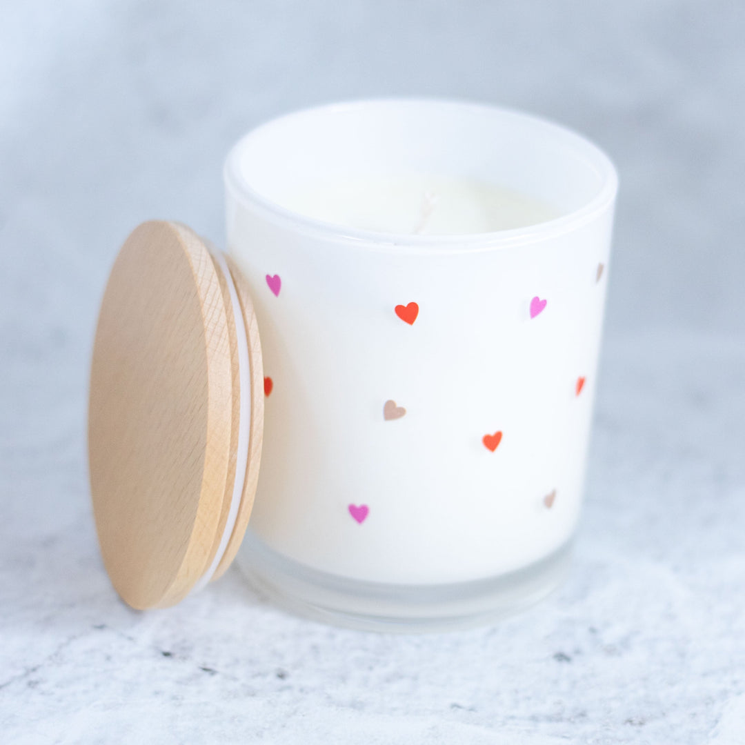 tiny hearts candle