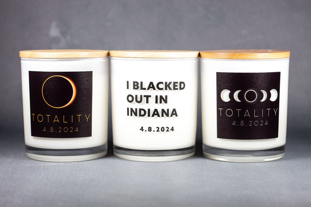 Total Solar Eclipse Phases Candle