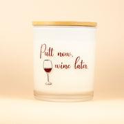 Putt Now, Wine Later Candle