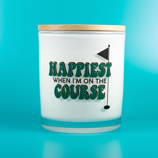 Happiest When I'm On The Course Candle