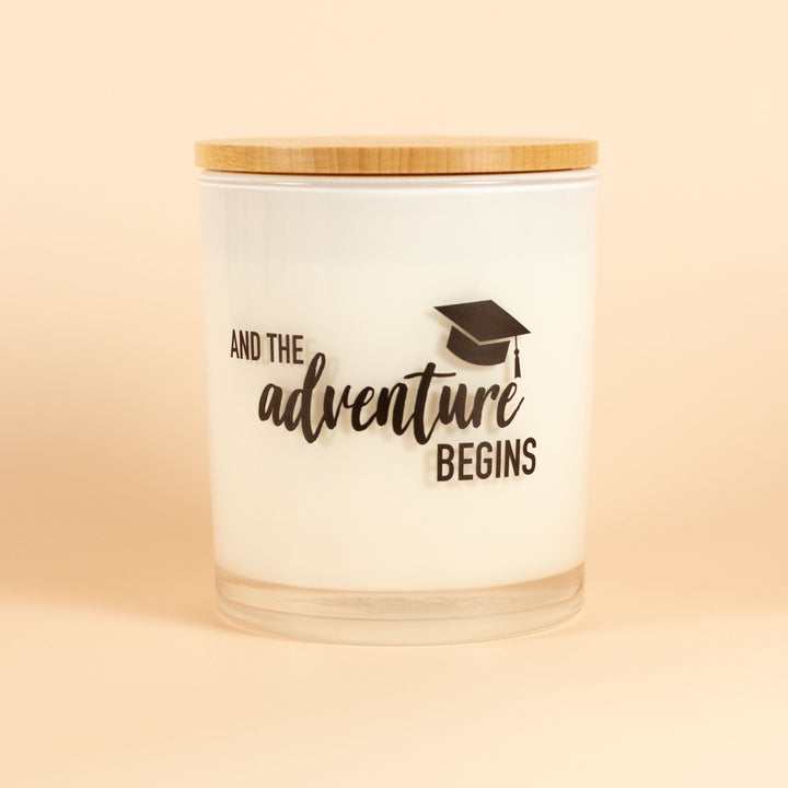 GRADUATION ADVENTURE BEGINS CANDLE