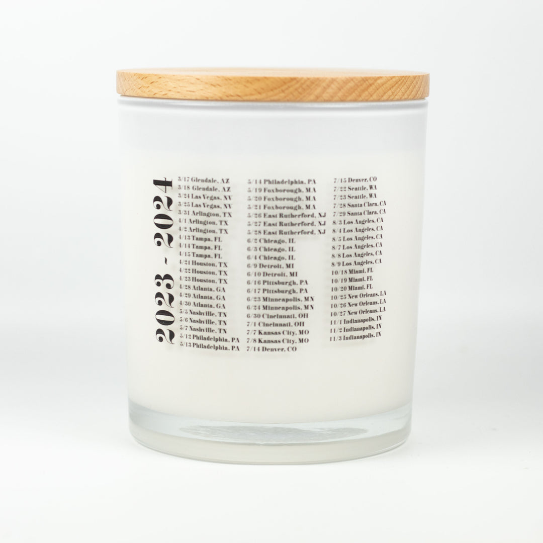 ERAS TOUR DATE TAYLOR SWIFT CANDLE