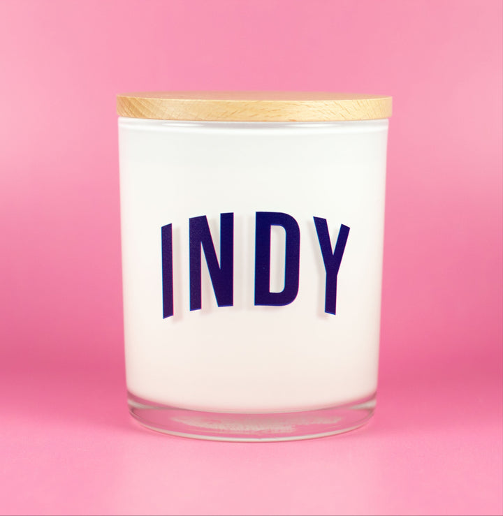 INDY BLOCK LETTER CANDLE