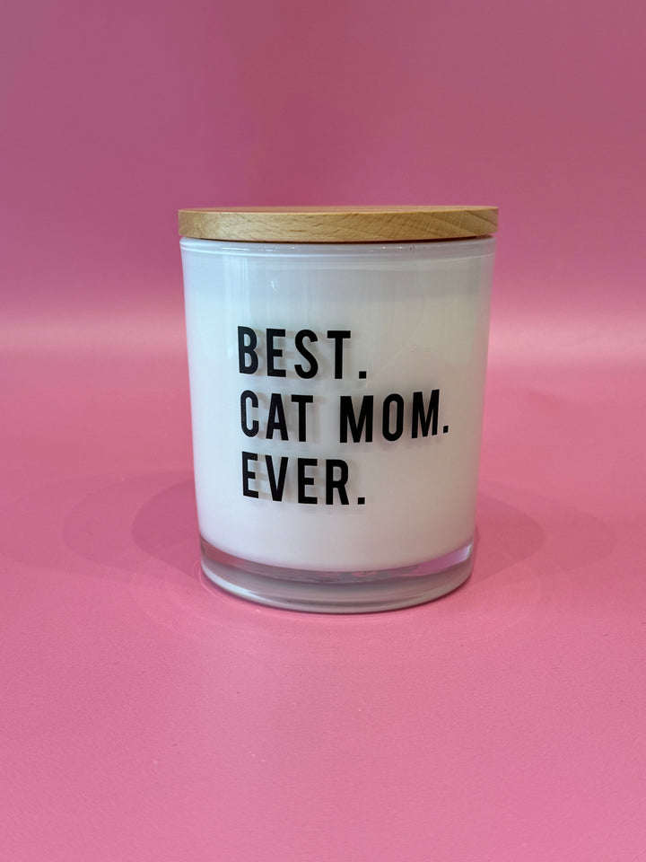 BEST CAT MOM EVER CANDLE
