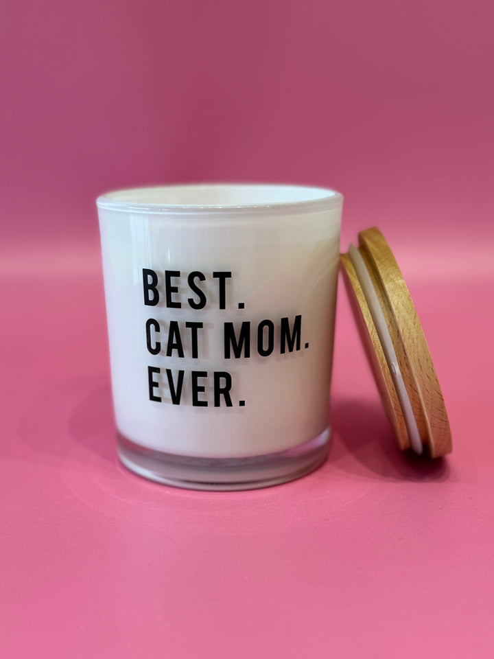 BEST CAT MOM EVER CANDLE