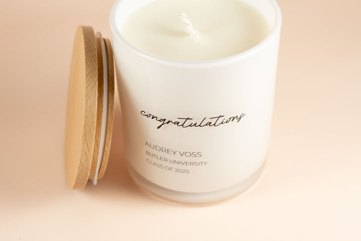 CONGRATULATIONS GRADUATION CUSTOM CANDLE