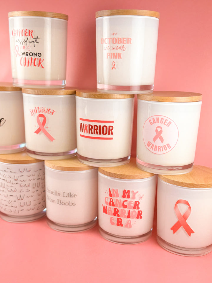 SURVIVOR- BREAST CANCER CANDLE