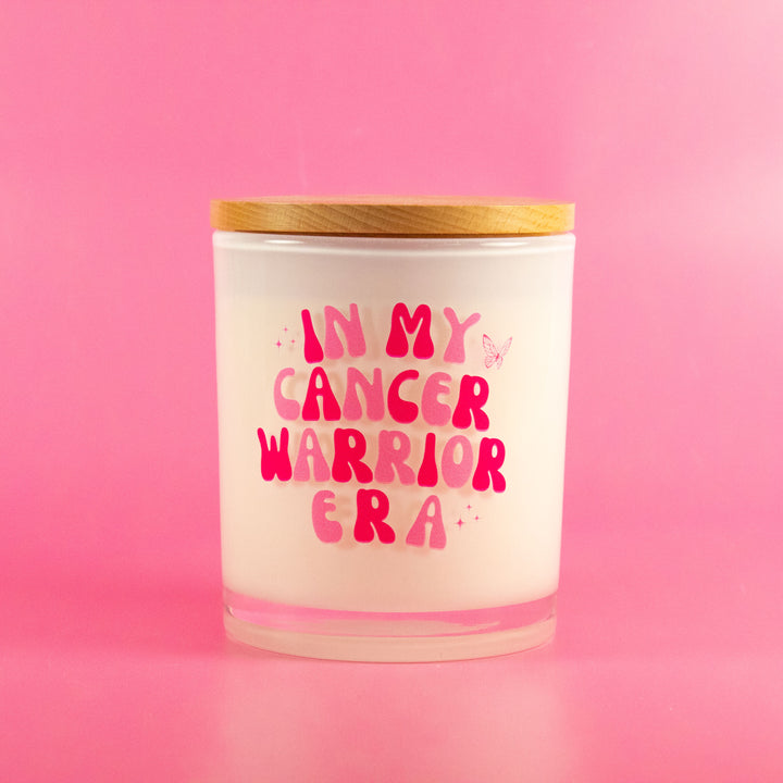 IN MY CANCER WARRIOR ERA- BREAST CANCER CANDLE