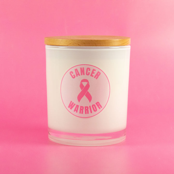 CANCER WARRIOR CIRLE- BREAST CANCER CANDLE