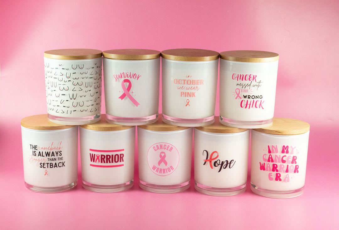 THE COMEBACK- BREAST CANCER CANDLE