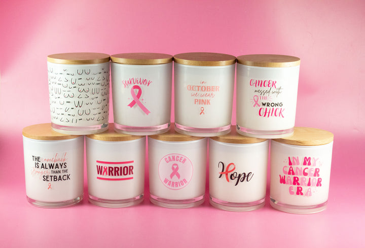 THE COMEBACK- BREAST CANCER CANDLE