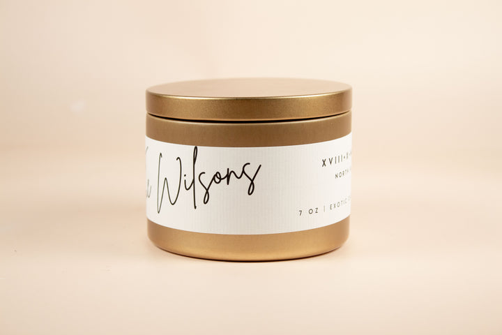 BULK CUSTOM WEDDING MATTE GOLD TINS