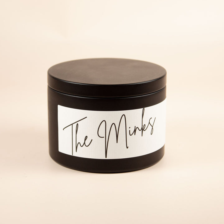 BULK CUSTOM WEDDING MATTE BLACK TINS