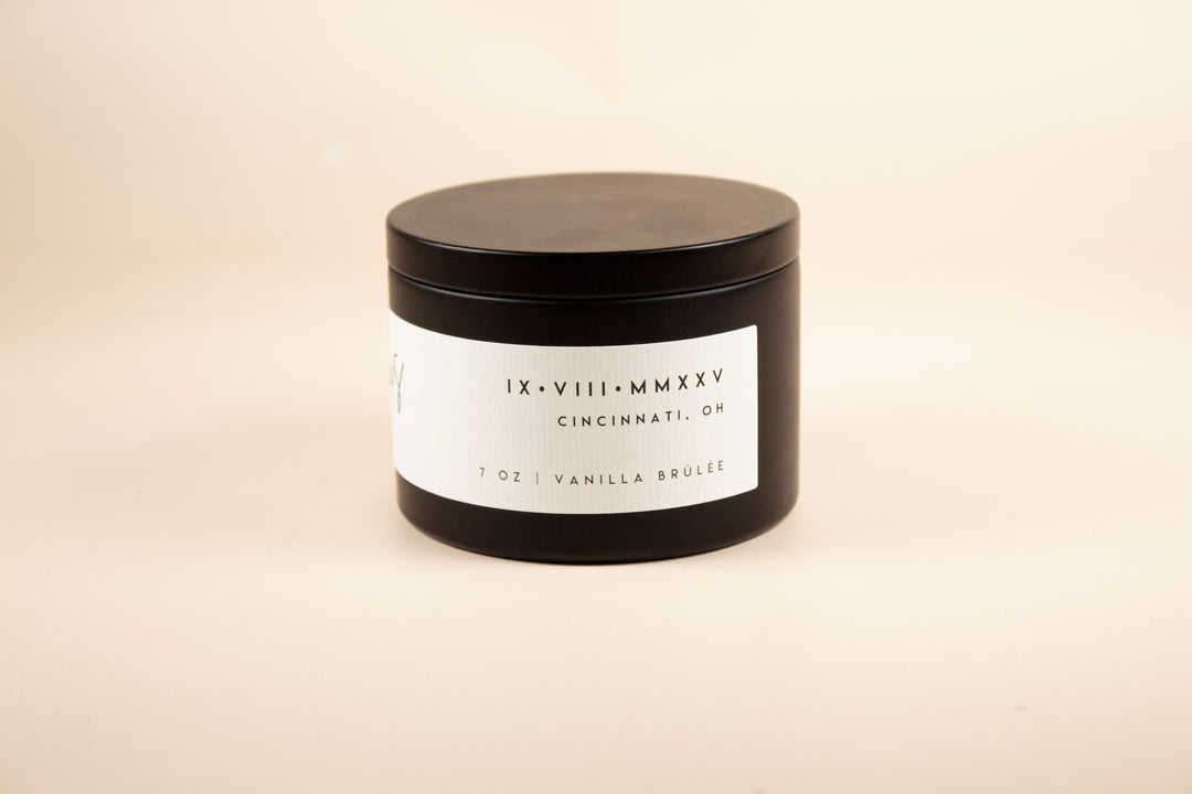 BULK CUSTOM WEDDING MATTE BLACK TINS