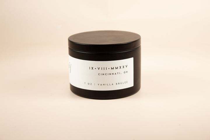 BULK CUSTOM WEDDING MATTE BLACK TINS