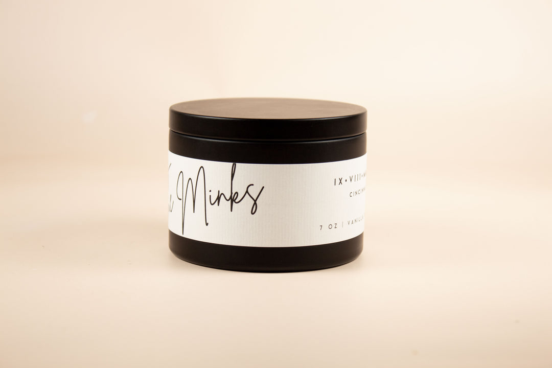 BULK CUSTOM WEDDING MATTE BLACK TINS