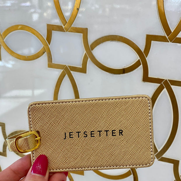 GOLD LUGGAGE TAGS