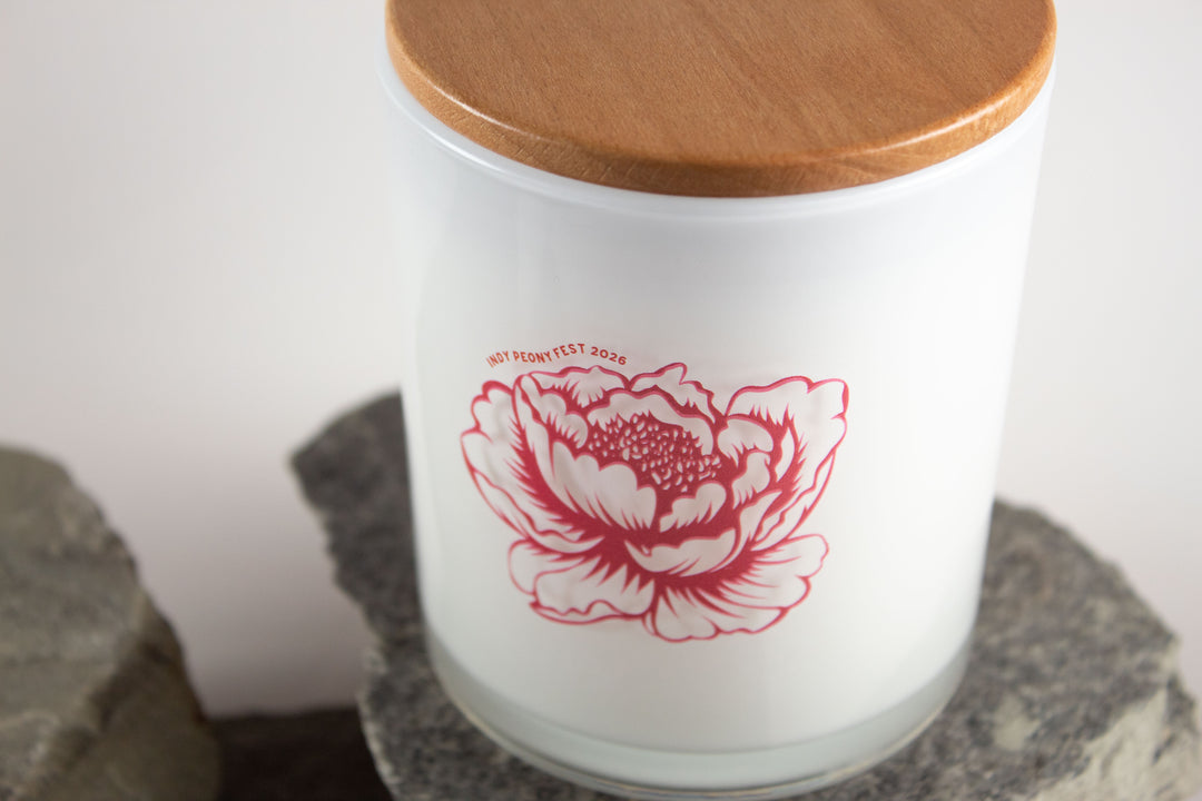 INDIANA PEONY PRINTED CANDLE