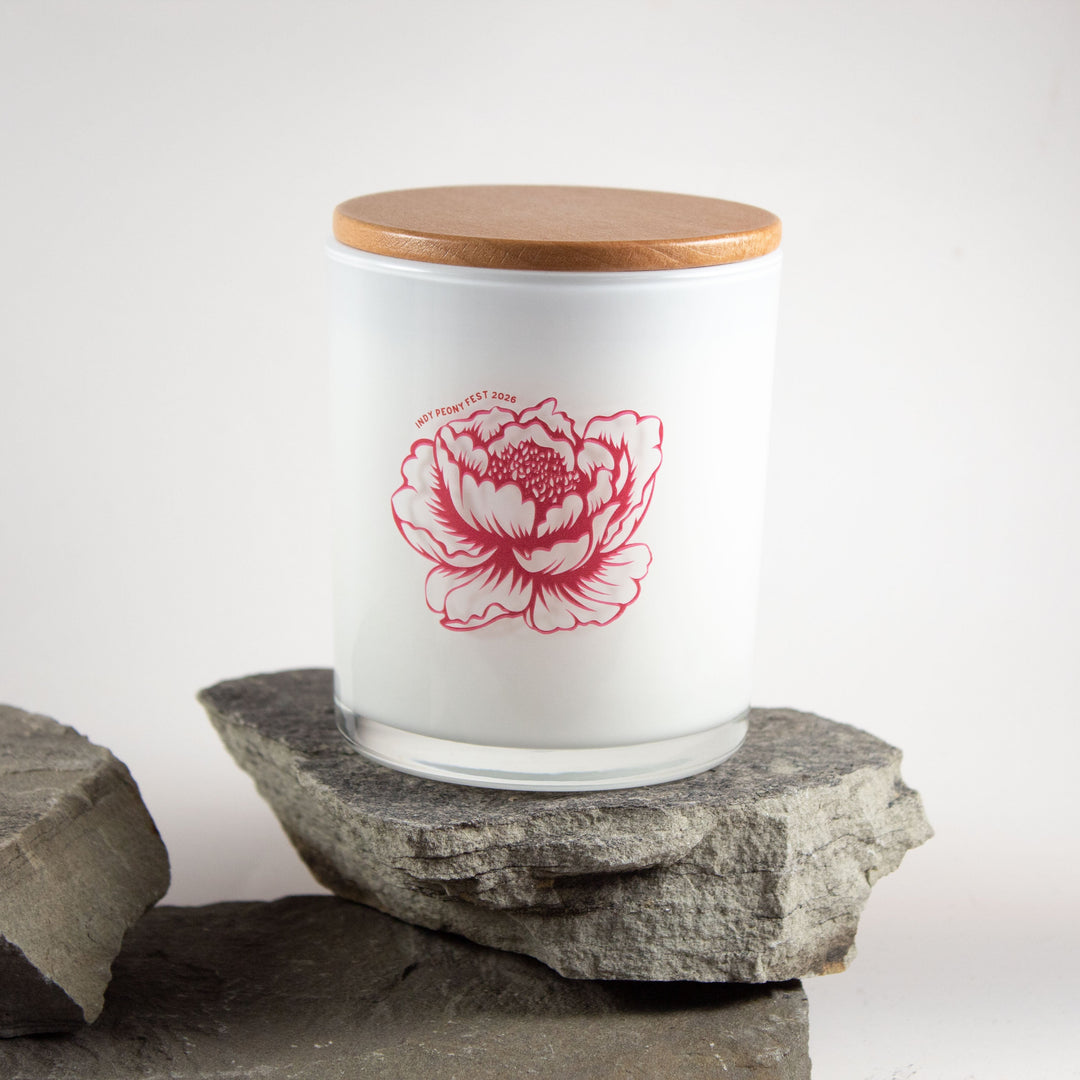 INDIANA PEONY PRINTED CANDLE