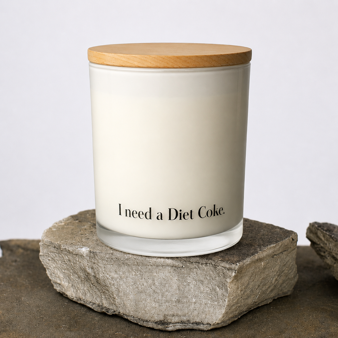 I NEED A DIET COKE CUSTOMIZABLE CANDLE