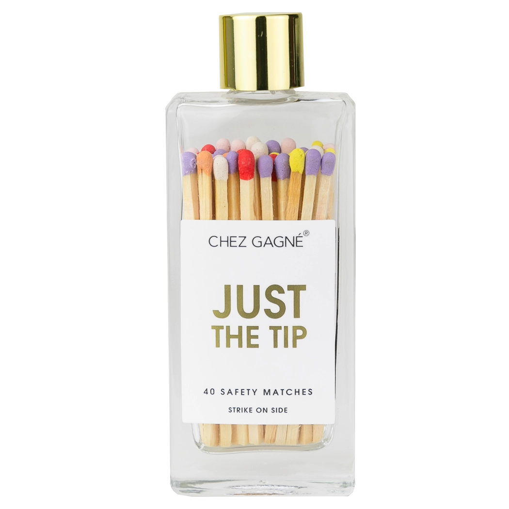 CHEZ GAGNE GLASS BOTTLE MATCHES